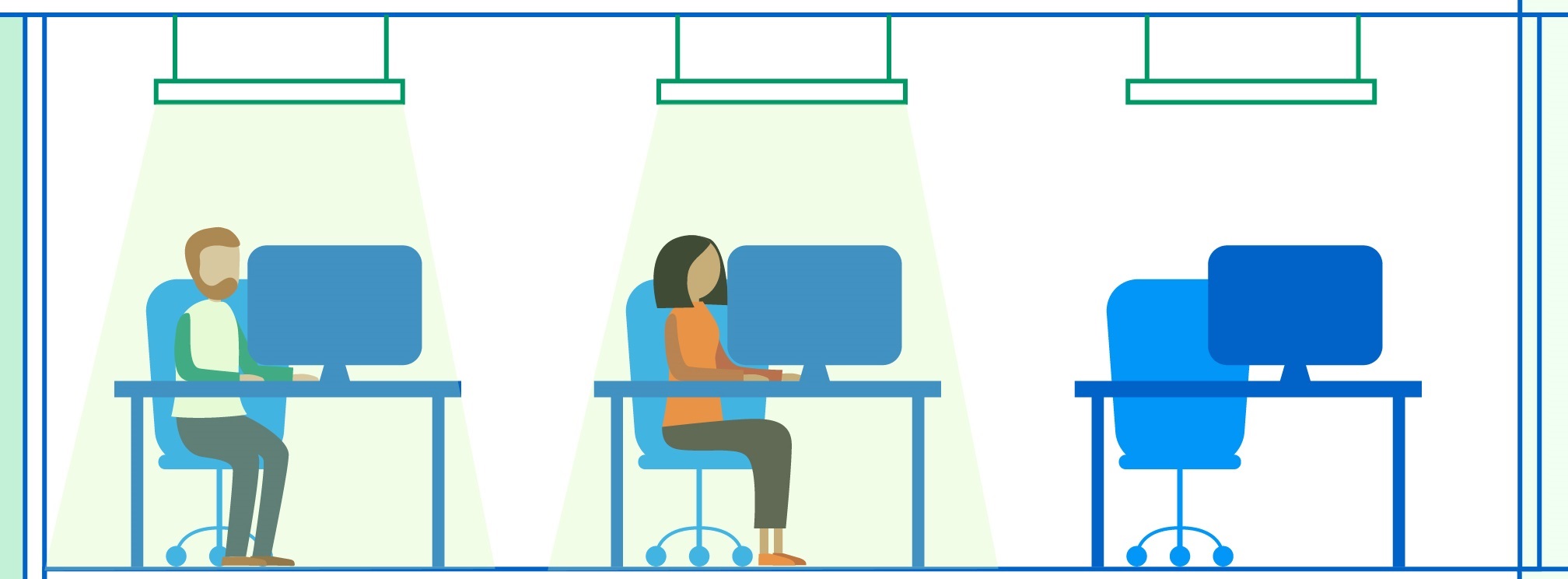 Are your workplace LED lights too bright? Energy Solutions Oxfordshire